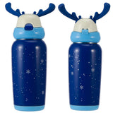 Portable Cute Stainless Steel Thermal Insulation Water Bottle with Straw for Children 500mlBlue V1294-YM0901-3117200122912