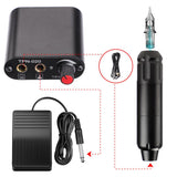 Wireless Tattoo Tattoo Kit with 10pcs Tattoo Cartridge Needles Tattoo Battery Kit Tattoo V1192-AZ-W-0002