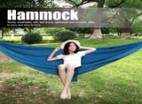 Hanging Chair Bed Dual Use Portable Hammock Swing for Camping Courtyard Corridor OutdoorBlue V1294-YM0901-3116200020311