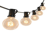 String Light IP44 Waterproof 50FT 50 Bulbs 4 Spare Bulbs Plug in G40 Tungsten String Light for V1294-YM0901-3111240163911