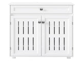 Levede Shoe Cabinet Door Storage Rack Cupboard White EA0283-WH-AU