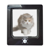 Rotary Controllable Cat Door for Cats and Kittens with Quiet Brush V1370-AZ4-18285