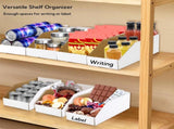 35 Pack Cardboard Storage, 12" x 6" 4.5" Corrugated Open Top Box, White Pantry Shelf Organizer V1259-DP01-A-912