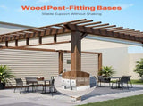 4x4 Post Base 10 Pcs, Inner Size 3.53x3.56inch/89.6x90.5mm Concrete Post Anchor, Heavy-Duty V952-HNTJZ44YC10JREKGG001V0