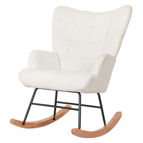 Levede Fleece Rocking Chair CH1130-BG