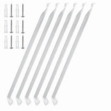 6 Pcs Wire Shelf Brackets, Support Brackets for 12-Inch Deep Wire Shelving, Closet Shelving V1370-AZ4-10122