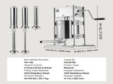 Manual Sausage Stuffer, 22 LBS / 10 L Vertical Meat Stuffer, Dual-Speed Sausage Casing Meat Filling V952-SDKGCJLS10L06EIN0001V0
