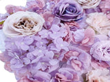Artificial Flower Wall Backdrop Panel 40cm x 60cm Mixed Pink & White Flowers V637-DP1193789