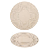 2Sets Khaki Wooden Pottery Tool Set with Circle Cutting Guide for Precision Clay Sculpting V1366-AZ2-W-21007