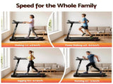Everfit Treadmill Electric Home Gym Fitness Exercise Fully Foldable 450mm Black TMILL-CHI-450-M610-BK