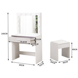 Levede Dressing Table Set Makeup Mirror VM1017-WH