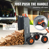 VEVOR Dump Cart, Poly Garden Dump Cart with Easy to Assemble Steel Frame, Dump Wagon with 2-in-1 V952-SLZXTC800B00XSY7GV0