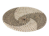 Woven Wall Basket Decor Handcrafted Seagrass Hanging Baskets Multifunction Woven Insulation Pad for V1294-YM0703-3115230050612