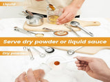 16Pc Magnetic Stainless Steel Measuring Cups & Spoons Set, 7 Heavy Duty Cups,8 Double Sided Spoons V1189-LWWAL-20260325-00628