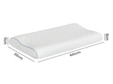 Dreamz Memory Pillow Supprt Shoulder FoamWhite Pillowcase PILO1009-WH