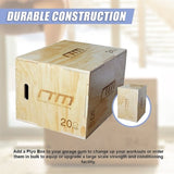 3 IN 1 Wood Plyo Games Plyometric Jump Box V63-821771