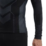 Men Thermal Underwear Set Shirt Pants Autumn Slim Fit Thermal Underwear Top Bottom Set Black M V1294-YM0901-3117240269312