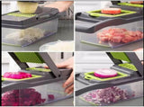 Vegetable Chopper, Pro Onion Chopper, Multifunctional 16 in 1 Food Chopper, Kitchen Vegetable Slicer V1192-AZ-W-31093