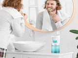 Automatic Mouthwash Dispenser for Bathroom Touchless with 18fl.oz Tank 2pcs Magnetic Cups USB V1294-YM0901-H49278W