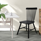 Levede 4x Dining Chairs Kitchen Winsor Black CH1035-2-BKX2