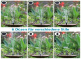 5W Solar Fountain Pump with 6 Nozzles, Floating Bird Bath, Solar Powered Garden Water Pump V1188-MS-325-1376