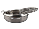 Japanese Style Mini Stainless Steel Frying Pot with Thermometer Induction Cooker CompatibleS 20cm V1294-YM0901-3118200163111