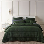 Bianca Vienna Green Textured Bedspread Set King Single V442-BCA-BEDSPREAD-VIENNA-GREEN-KS