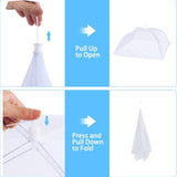Reusable Pop-Up Mesh Food Cover Tent Set, Foldable Insect Net for Picnic Camping Kitchen Dustproof V1107-CS-YCFCZ