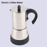 300ml Electric Stainless Steel Espresso Coffee Mocha Pot Electric Coffee Maker V1294-YM0901-JY15713-02