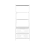 Artiss Bookshelf Display Shelf 2 Drawers 152CM White FUR-S-DSHELF-03-WH