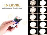 Linkable Under Cabinet LED Lighting 12V Dimmable Puck Lights with Wireless RF Remote Control, V1171-CC-BQNBND010