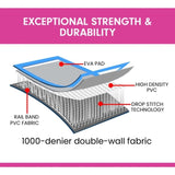 Powertrain Airtrack 20cm Thick 4m x 2m Inflatable Gymnastics Tumbling Mat Air Track - Blue IFM-0402-GYBU