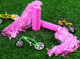 4Pcs Pink Bike Streamers,Non-Slip Bicycle Handlebar Grips Cover,Durable Cycling Replacement Parts V1189-WXFWAL-20260319-00158