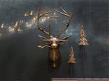 Frankie Stag Animal Resin Hanging Ornament Wall Art Gift V1188-MA108-00311-1