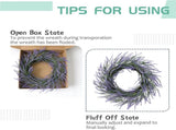 22" Soft Touch Lavender Wreath for Front Door - Spring Summer Purple Flower Wreath for Indoor V1258-DP02-C-2661