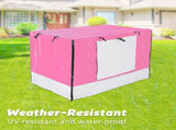 Wire Dog Cage Crate 48in with Tray Cushion Mat PINK Cover Combo V274-PET-WCCVCU48-PK