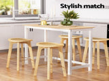 Artiss Bar Table and Stools Set Dining Desk Kitchen Chairs Cafe Pub BA-TAB-CHR-SET-NW