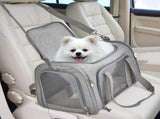 Foldable Travel Pet Carrier Bag Portable Cat Dog Kennel Bag Grey - S V1263-JX-6847-1
