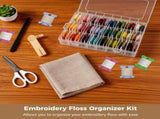 Embroidery Floss Organizer Kit for Cross Stitch, DIY Sewing & Craft Projects V1369-AZ3-W-08854