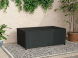 Outdoor PE Wicker Storage Box Garden 320L-Black V264-OTF-506S-BLK