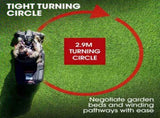 BAUMR-AG 24" Ride On Lawn Mower, Lithium Electric Start System, 6HP 224cc, 5 Cut Heights, Catcher V219-MOWRIDBMP24A