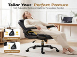 Artiss Executive Office Chair Mid Back Black OCHAIR-G-7023-BK
