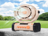 Outdoor Camping Fan with LED Lights, 20000mAh Rechargeable Battery Operated Oscillating Fan, V1294-YM0901-LB0336