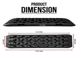 2x 10 Ton 4WD Car Recovery Tracks Sand Mud Snow Traction Boards Off-Road Device Mat V379-REVTRCK001