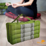 2-Fold Meditation Cushion Yoga Mat Green V574-TTP2SEATGREEN