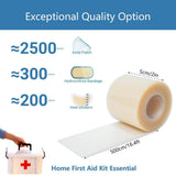 2 Rolls Hydrocolloid Roll for Wound Care, 2in x 16.5ft Self-Adhesive Hydrocolloid Bandages for V1370-AZ4-17789