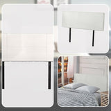 PU Leather Double Bed Headboard Bedhead - White V63-768115