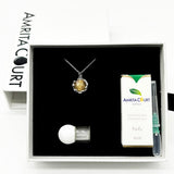Gift Box - Aroma Necklace White Gold - Planet Nebula Nova Purify Oil Blend V760-GBAJ - 7