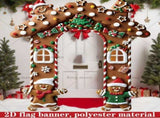 Christmas Decoration 2D Flat Banner Merry Christmas Archway Front Porch Decor - 07 - Size 190-250CM V1106-128-69458-07-190-250CM