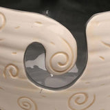 Ceramic Yarn Bowl for Knitting Holds Yarn Ball 15cm x 11cm V1188-PAHT-3588